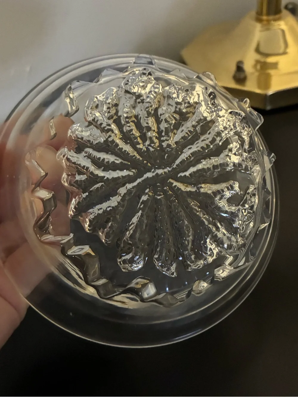 Hadeland Norway Nautilus Art Glass Bowl | Scandinavian Decor Quiet Luxury